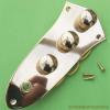 JAZZ BASS GUITAR CONTROL PLATE GOLD LOADED CONTROLS GOLD